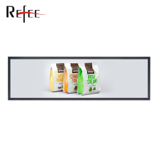 Refee 37inch ultra wide stretched bar lcd shelf screen display,shelf edge lcd display